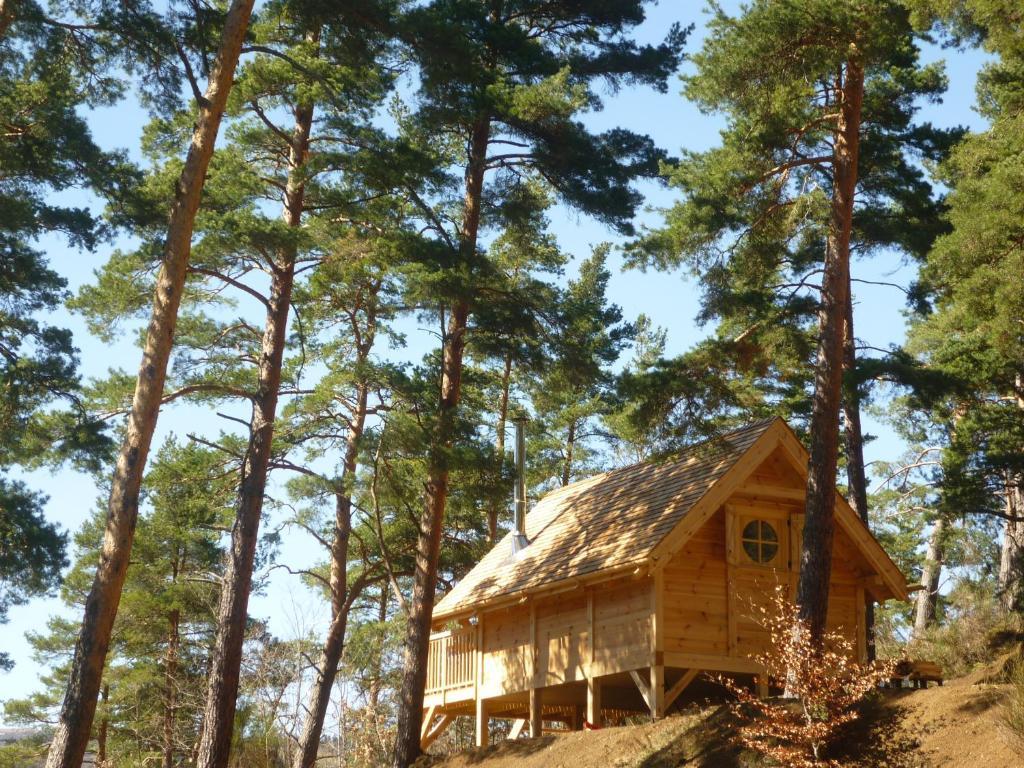 Cabane Lodge Domaine Du Lac Chambon Murol Zimmer foto