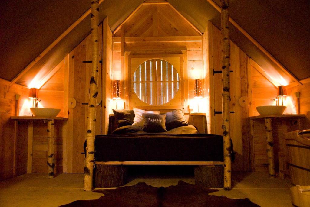 Cabane Lodge Domaine Du Lac Chambon Murol Zimmer foto